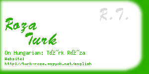 roza turk business card